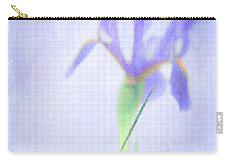Iris Zip Pouch featuring the photograph The Iris by Theresa Tahara