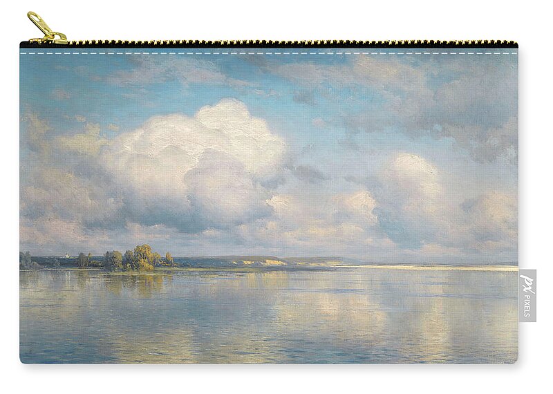 Kryzhitsky Carry-all Pouch featuring the painting The Lake by Kryzhitsky