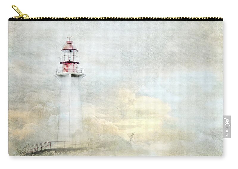Theresa Tahara Zip Pouch featuring the photograph The Lighthouse by Theresa Tahara