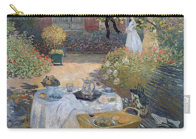 The Luncheon Carry-all Pouch featuring the painting The Luncheon by Claude Monet