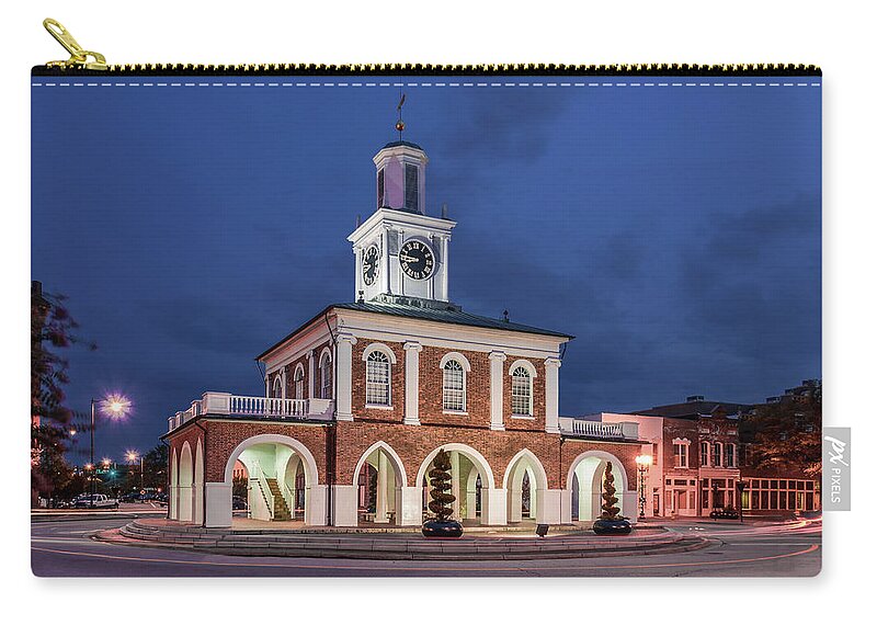 Antique Zip Pouch featuring the photograph The Market House by Traveler's Pics