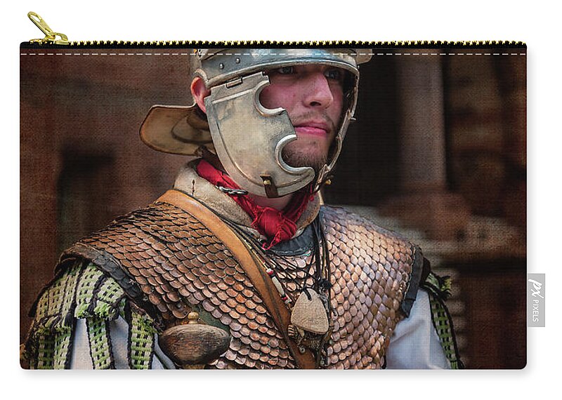 Architecture Zip Pouch featuring the photograph Roman Duty at World 's End by Brenda Kean