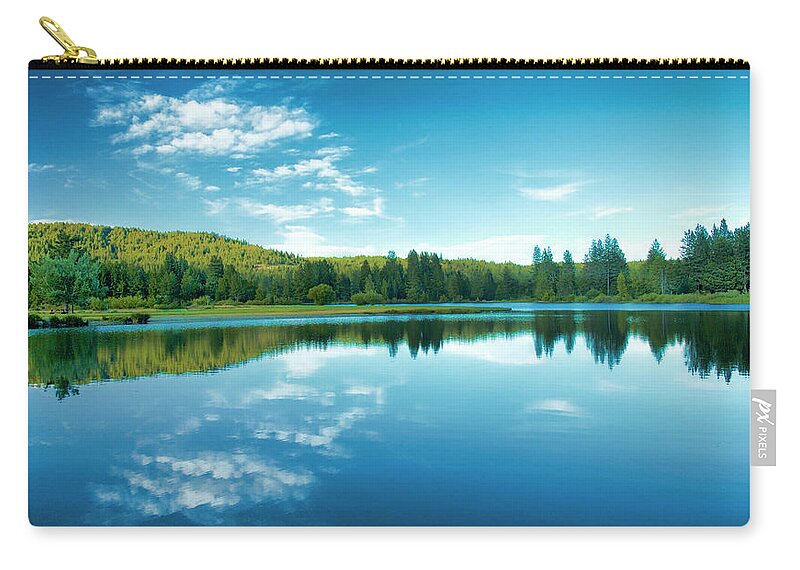 Mill Zip Pouch featuring the photograph The Mill Pond by Mick Burkey