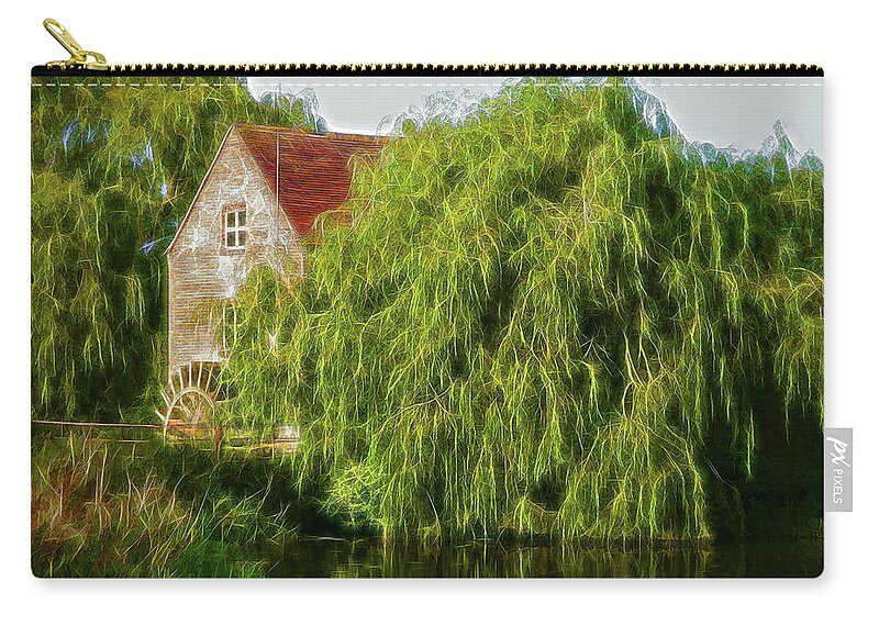 Mill Zip Pouch featuring the photograph The mill by Ron Harpham