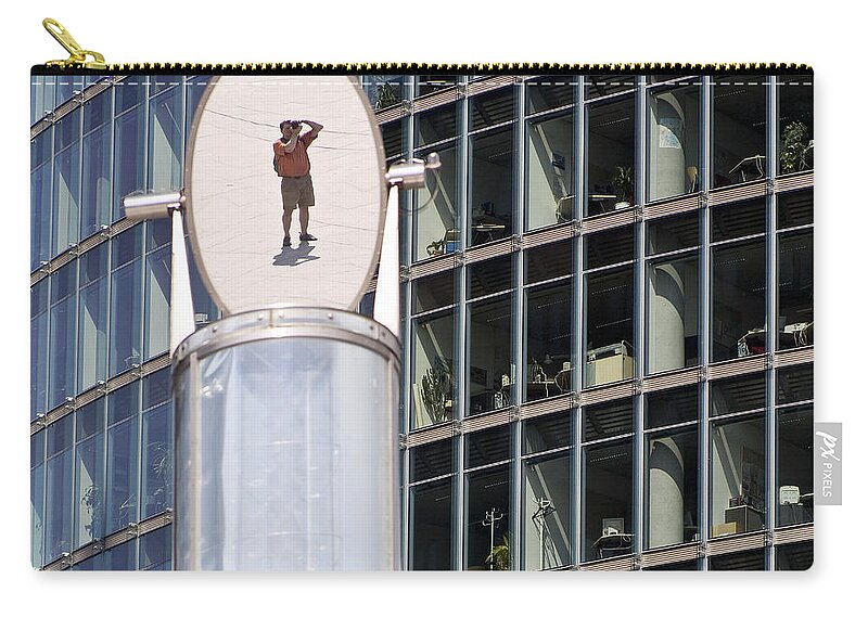 Europe Zip Pouch featuring the photograph The Mirror by Heiko Koehrer-Wagner
