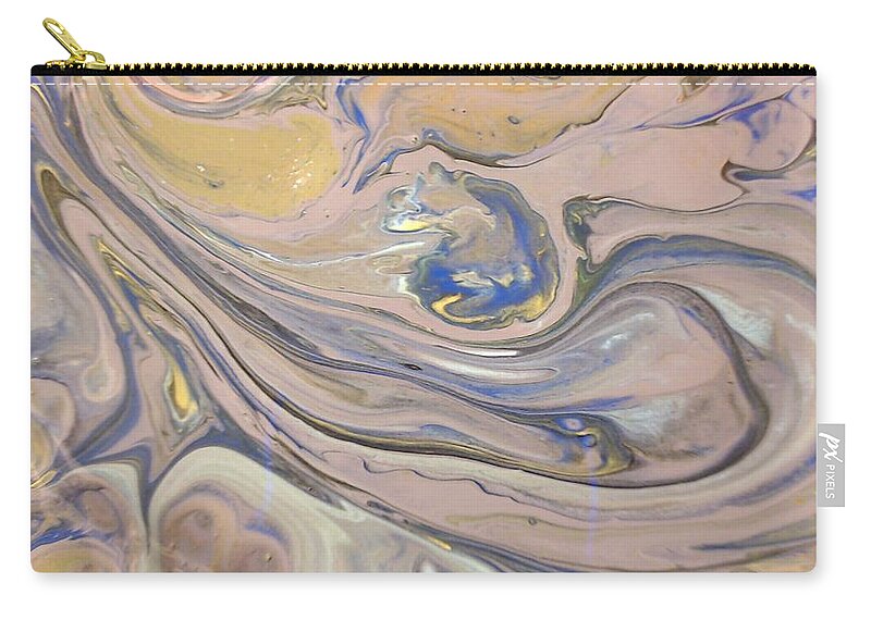 Abstract Zip Pouch featuring the painting The Mist by C Maria Wall