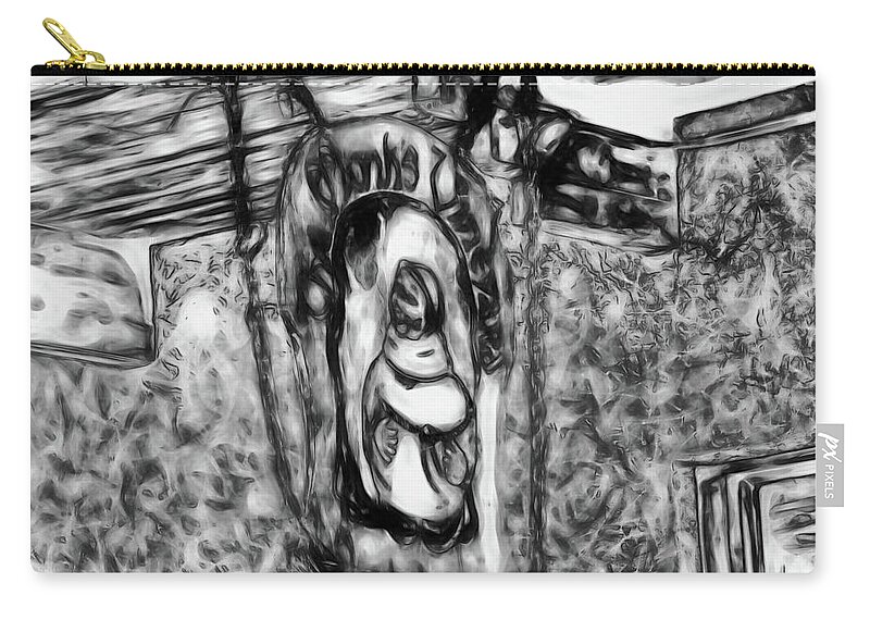 The Monks Vineyard Zip Pouch featuring the photograph The Monks Vineyard by Gina O'Brien