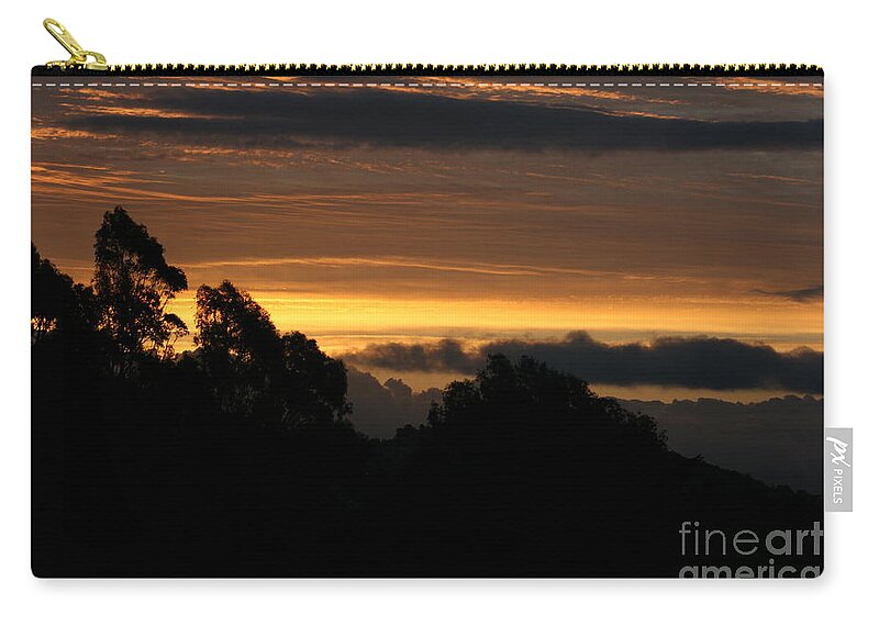 San Bruno Mountain Zip Pouch featuring the photograph The Mountain at Sunrise by Cynthia Marcopulos