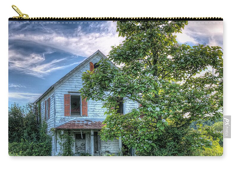 The Nathaniel White Farm House Carry-all Pouch featuring the photograph The Nathaniel White Farm House by Rick Kuperberg Sr