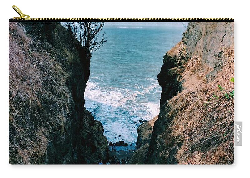  Zip Pouch featuring the photograph The ocean by Omkar Shirke