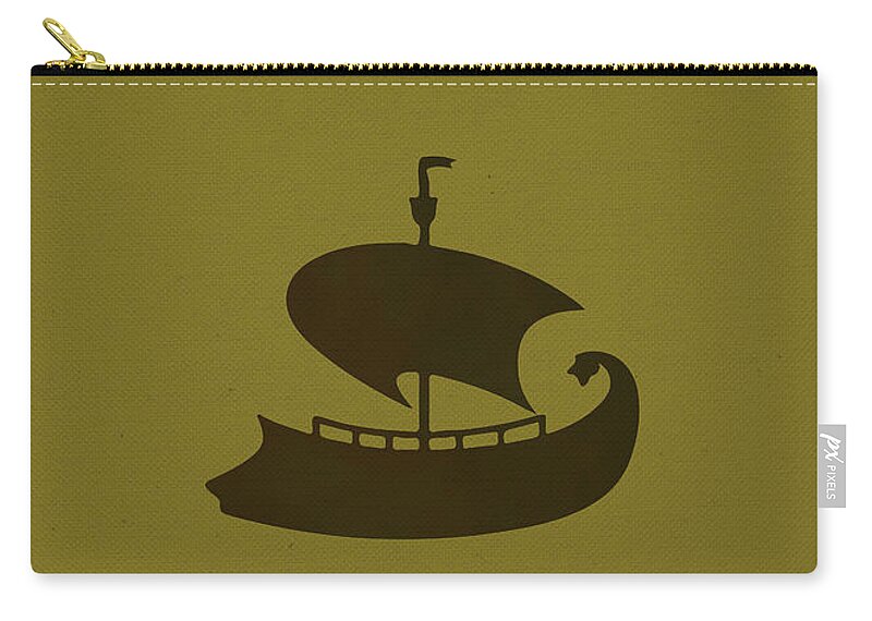 The Odyssey Zip Pouch featuring the mixed media The Odyssey Greatest Books Ever Series 006 by Design Turnpike