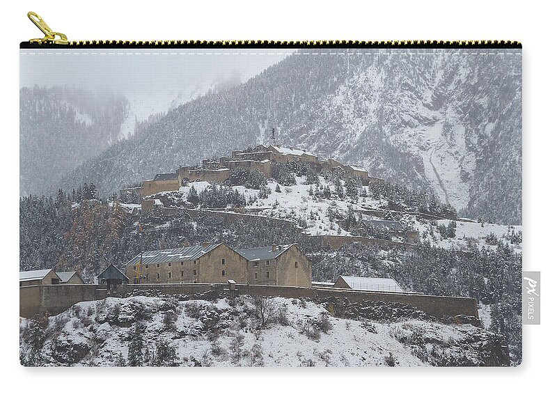 Fort Zip Pouch featuring the photograph The old forts of Briancon - 2 - French Alps by Paul MAURICE