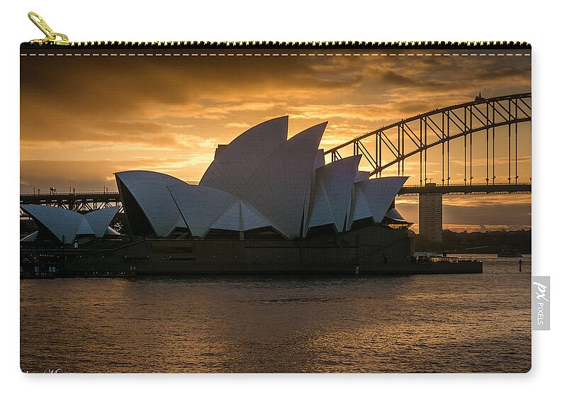 Opera Zip Pouch featuring the photograph The Opera House by Andrew Matwijec