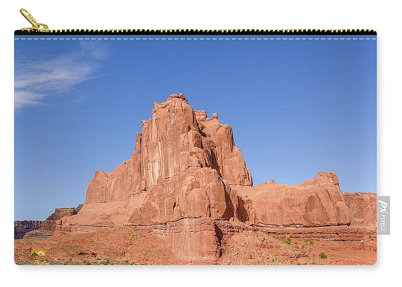 Arches National Park Zip Pouch featuring the photograph The Organ by Jim Thompson