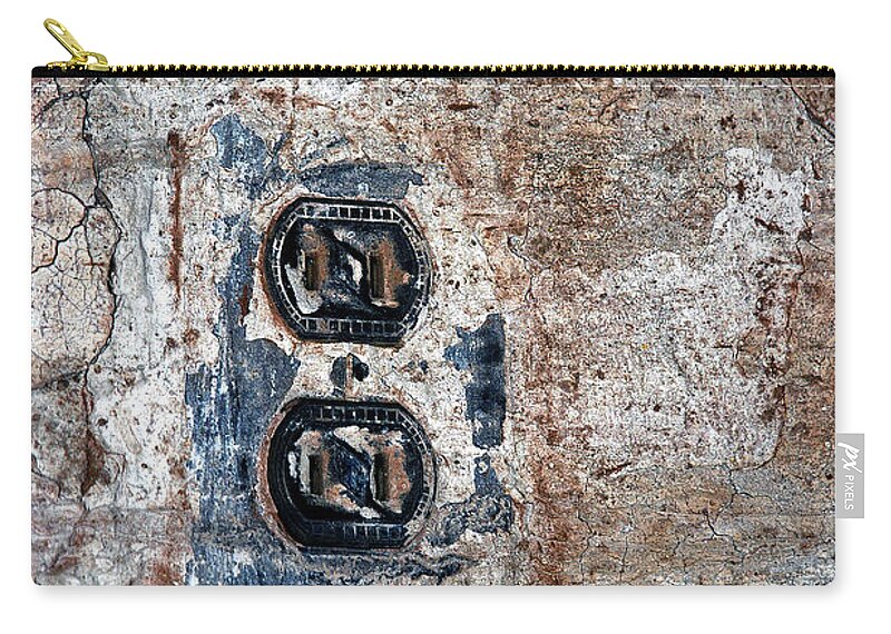 Old Zip Pouch featuring the photograph The Outlet by DArcy Evans