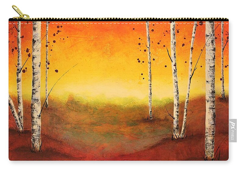 Acrylic Carry-all Pouch featuring the painting The Path by Brenda O'Quin