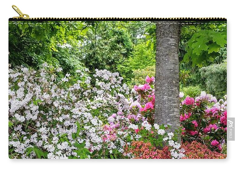 Botanical Flower's Nature Carry-all Pouch featuring the photograph The peaceful place 8 by Valerie Josi