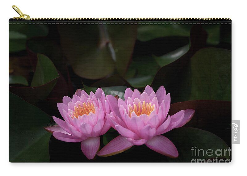 Flower Zip Pouch featuring the photograph The Perfect Couple by Andrea Silies