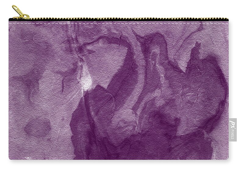 Abstract Carry-all Pouch featuring the painting The Place I Belong- Abstract Art By Linda Woods by Linda Woods