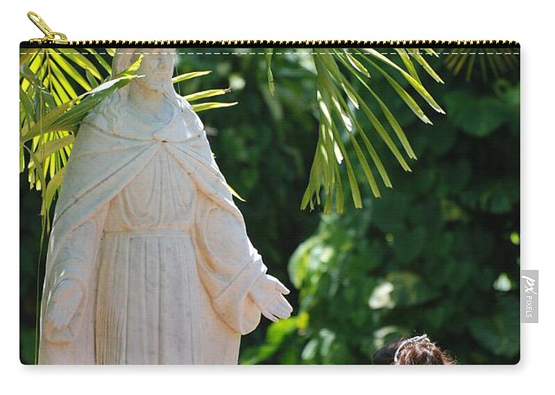 Portrait Zip Pouch featuring the photograph The Praying Princess by Rob Hans