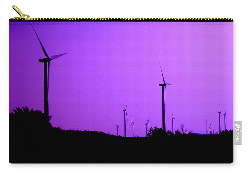 Purple Zip Pouch featuring the photograph The Purple Expanse by Christopher Brown