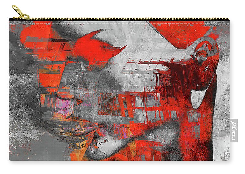 Eye Carry-all Pouch featuring the photograph The red eye by Gabi Hampe