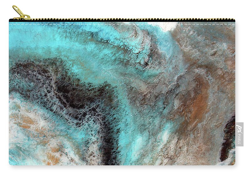 Ocean Carry-all Pouch featuring the painting The Reef by Tamara Nelson