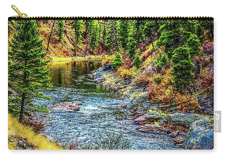 Riverscape Zip Pouch featuring the photograph The River by Jason Brooks