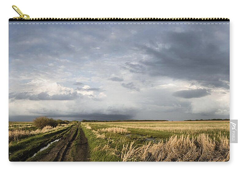 2015 Zip Pouch featuring the photograph The Road Is Never Easy by Sandra Parlow