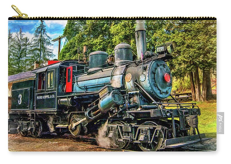 Pocahontas County Zip Pouch featuring the photograph The Rocket - Paint 2 by Steve Harrington
