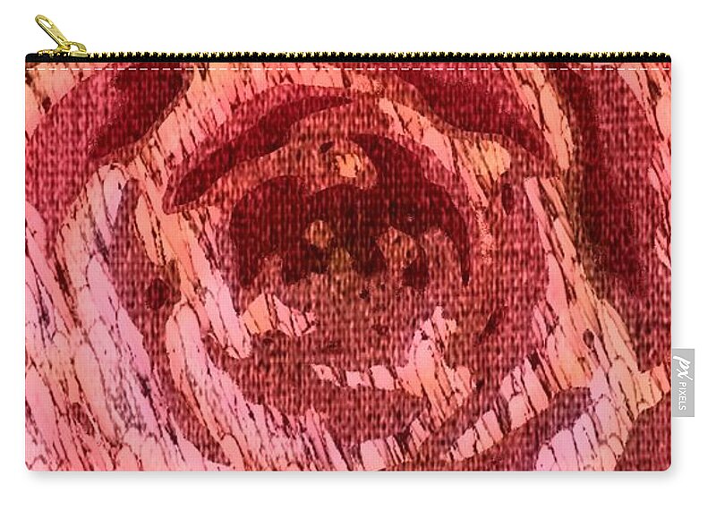 Rose Zip Pouch featuring the photograph The Rose a flower by Maria Aduke Alabi