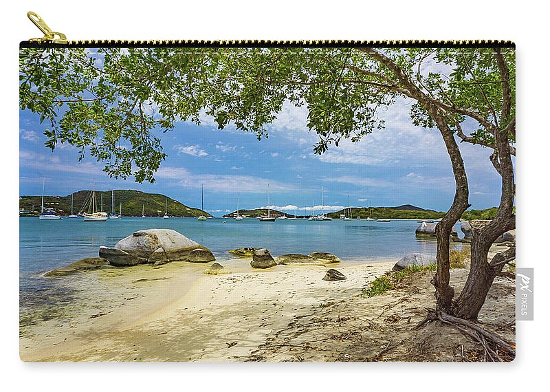Pristine Zip Pouch featuring the photograph Shade Tree by Amanda Jones