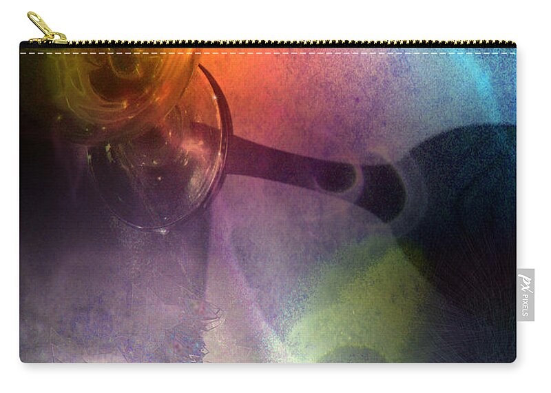 Fantasy Zip Pouch featuring the painting The Shadow of Your Smile by Miki De Goodaboom