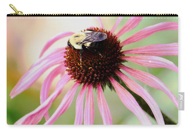 Flower Zip Pouch featuring the photograph The Sharing Game by Deborah Crew-Johnson