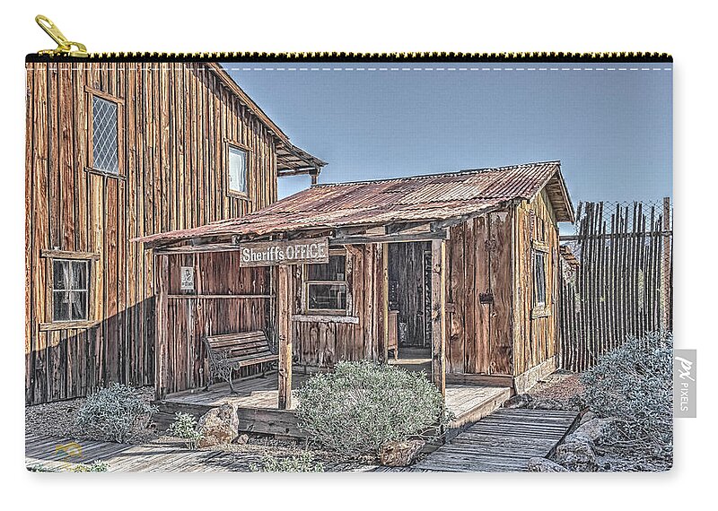 Arizona Zip Pouch featuring the photograph The Sheriff's Office by Jim Thompson