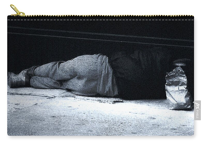 Homeless Zip Pouch featuring the photograph The Sidewalks of New York by RC DeWinter