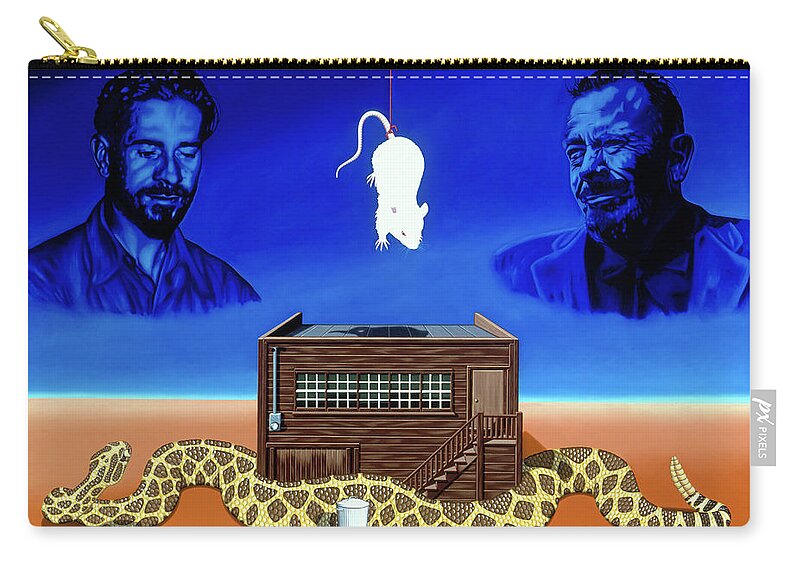  Zip Pouch featuring the painting The Snake by Paxton Mobley