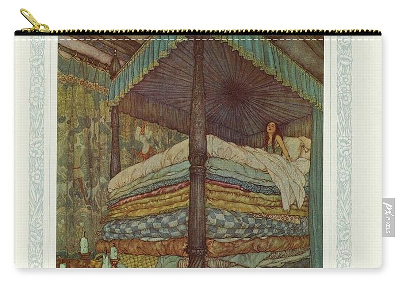 Dulac Zip Pouch featuring the painting The Snow Queen and several other tales by Dulac Edmond