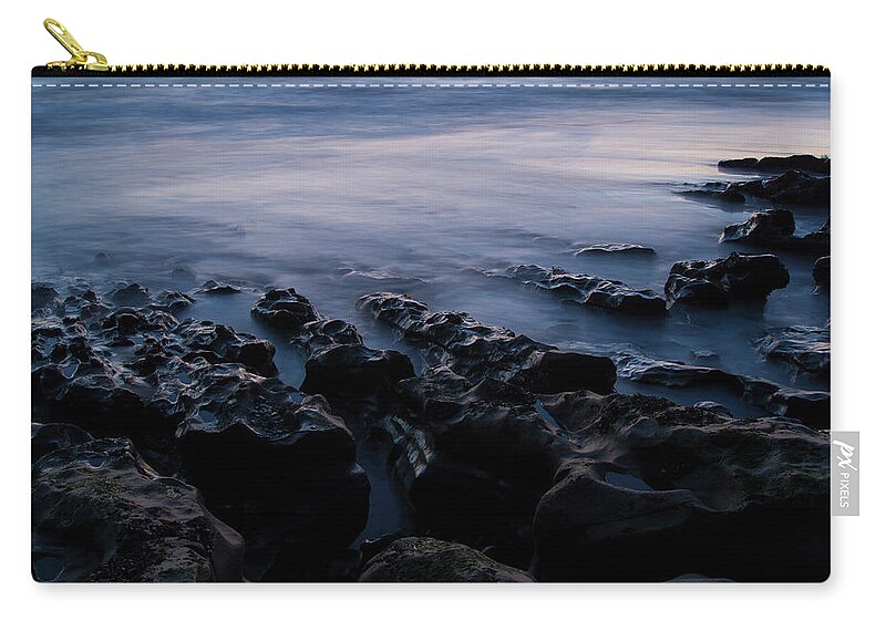 California Zip Pouch featuring the photograph The Soft Edge of Sunset by Alex Lapidus