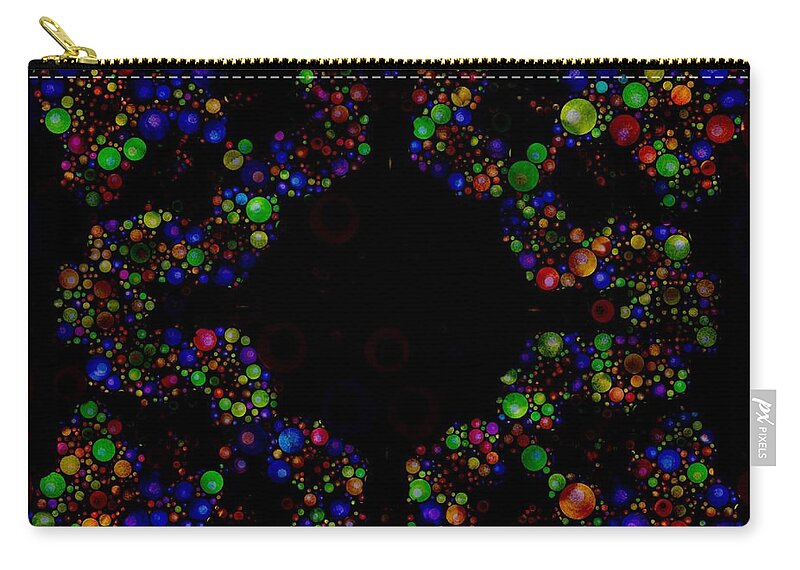 Spiral Zip Pouch featuring the digital art The Spiral Within by Nick Heap
