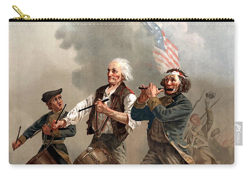 Yankee Doodle Carry-all Pouch featuring the painting The Spirit of '76 by War Is Hell Store