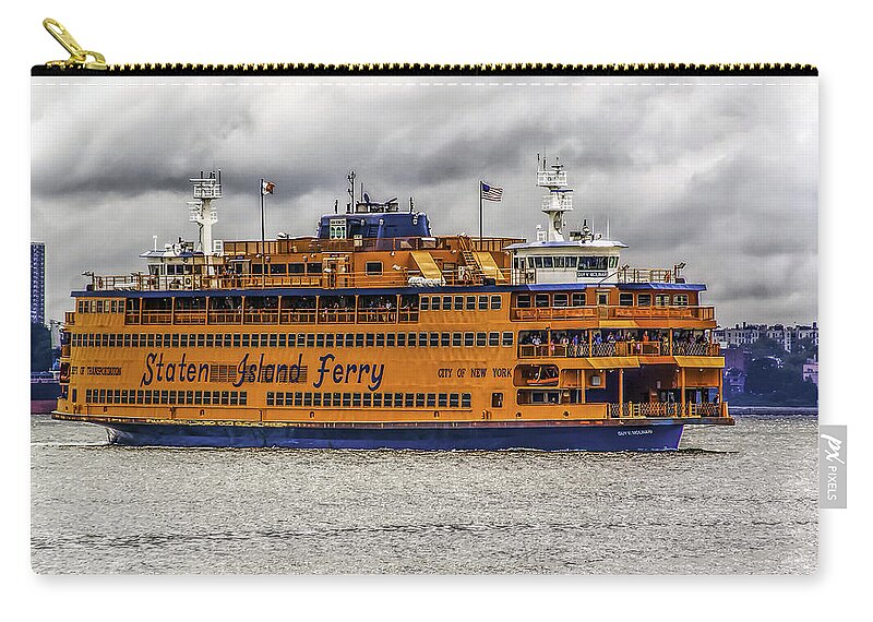 Staten Zip Pouch featuring the photograph The Staten Island Ferry by Nick Zelinsky Jr