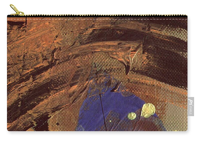  Zip Pouch featuring the mixed media The Storm is Passing Over by Angela L Walker