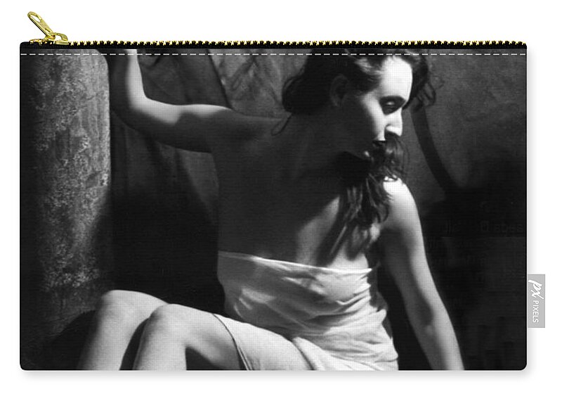 Conceptual Zip Pouch featuring the photograph The Struggle Within by Jaeda DeWalt