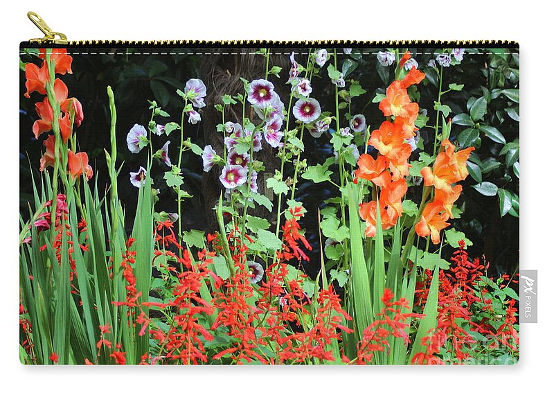 Plant Zip Pouch featuring the photograph The Summer Garden by Dora Sofia Caputo