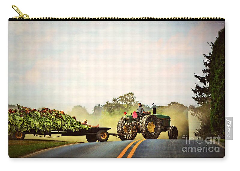  Zip Pouch featuring the photograph The Tobacco Farmers Wife by Beth Ferris Sale