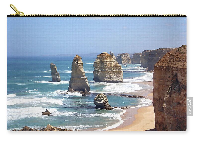Australia Zip Pouch featuring the photograph The Twelve Apostles by Eena Bo