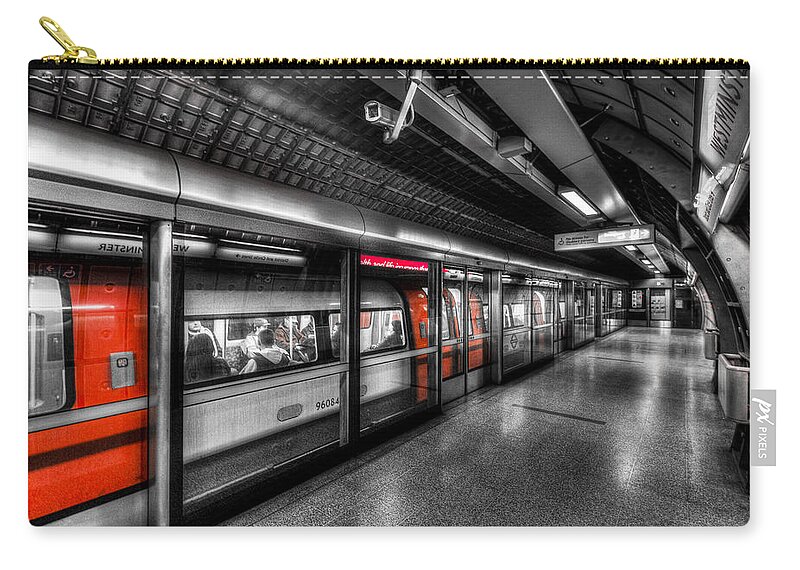  London Zip Pouch featuring the photograph The Underground System by David Pyatt