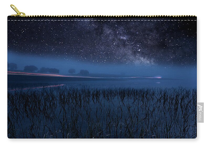 Night Zip Pouch featuring the photograph The Universe by Jorge Maia