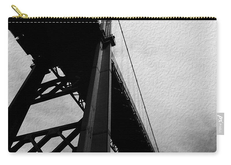 Bridge Zip Pouch featuring the photograph The Vincent Thomas by Joe Schofield